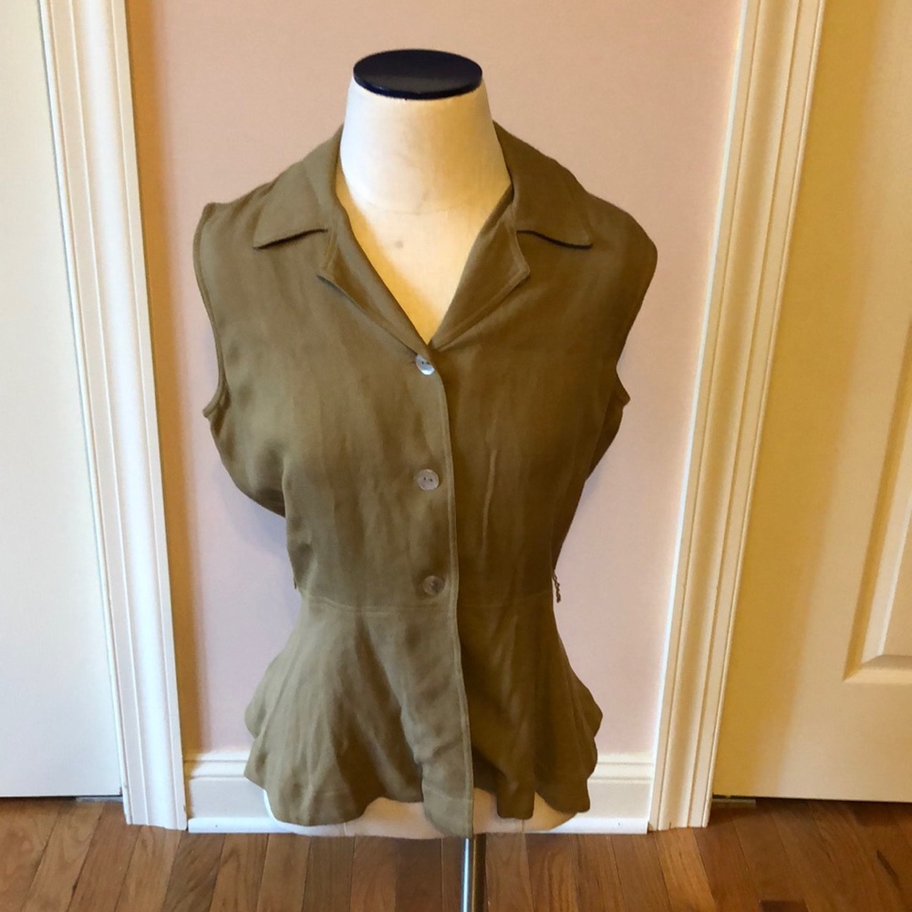 Vintage Silk Sleeveless Blouse